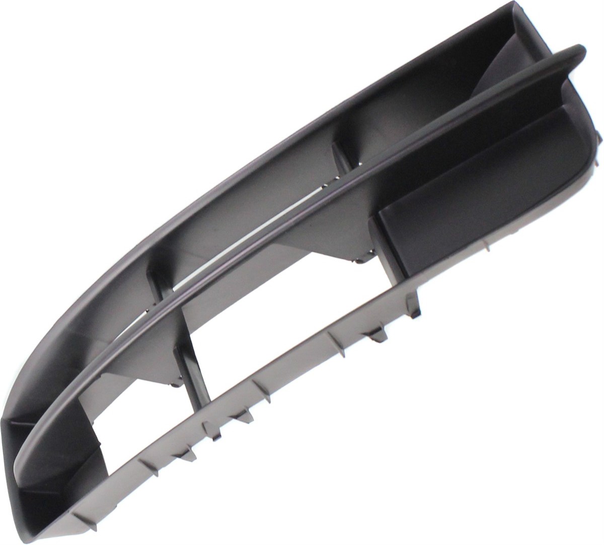 Bumper Grille Compatible With 2010-2015 Audi Q7 Front, Right Passenger Side, Outer Textured Black