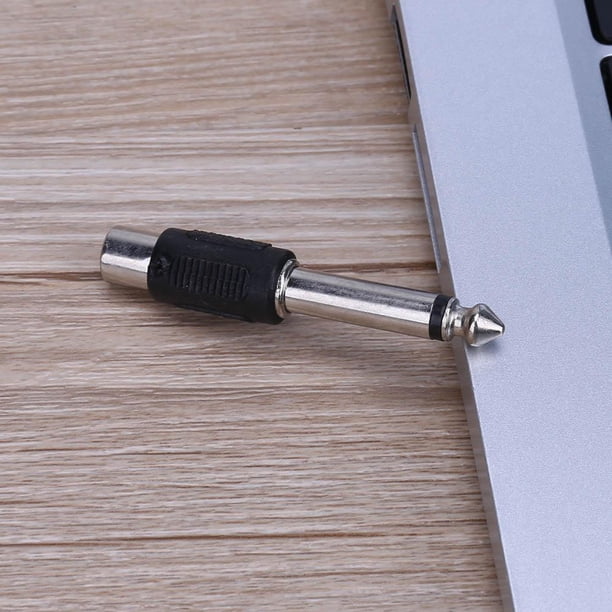 Adaptador convertidor de conector de micrófono mezclador de sonido Jack de 6,5mm a 3,5mm
