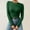 Z07_Green2, variant on Women Slim Fit Lightweight Long Sleeve Turtleneck Solid Color Tops Undershirt Knitted Warm Fashion Pullover Sweater Pink One Size