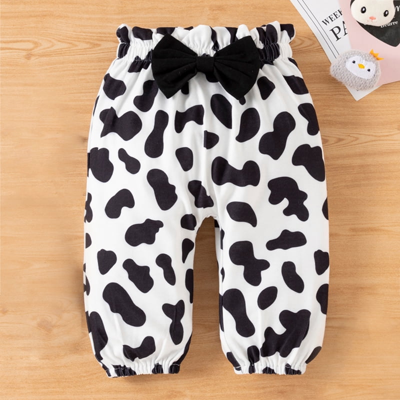 PatPat Newborn Baby Girl Clothes Long Sleeve Romper Bodysuit and Pants Outfit Set, 3-6 Months