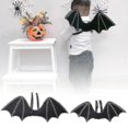 thumbnail image 2 of Alas de murciélago de accesorios para disfraces de Halloween para niños adultos con correas elásticas negras, 2 of 5