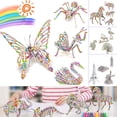 thumbnail image 3 of Juego De Rompecabezas Para Colorear En 3D Para Niños, 4 Uds. De Animales/Rompecabezas De Construcción, Rompecabezas 3D, Artes Y Manualidades, Pintura Educativa, Manualidades, Juguete Creativo Diy Muyoka Hogar, 3 of 7