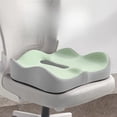 thumbnail image 5 of 1 Cojín de Espuma Viscoelástica para Asiento, Soporte Ergonómico 3D, Poliéster Lavable, Ideal para Coche y Oficina, Color Verde., 5 of 5