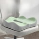 thumbnail image 5 of 1 Cojín de Espuma Viscoelástica para Asiento, Soporte Ergonómico 3D, Poliéster Lavable, Ideal para Coche y Oficina, Color Verde., 5 of 5