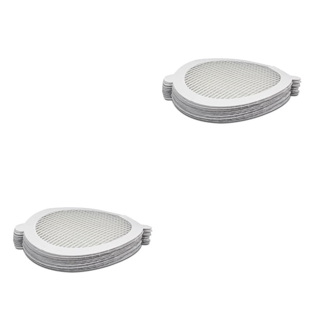 Advancent 30 piezas de pegatinas de malla de drenaje, trampa para el pelo de baño de una sola vez, tapón, filtro antibloqueo, herramienta de Type1 NO1