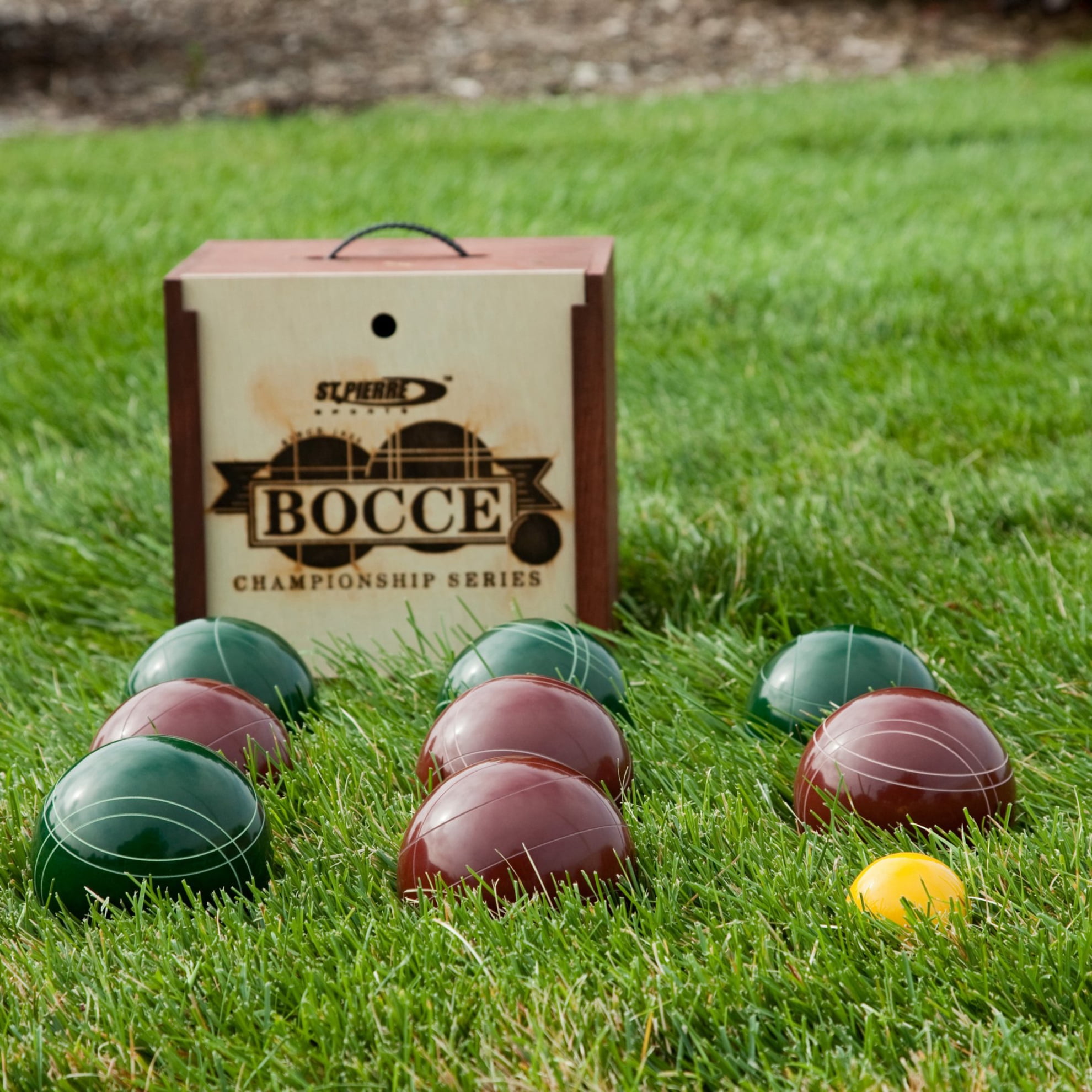 St Pierre TB2 Tournament Series Bocce Outfit in Wood Box-