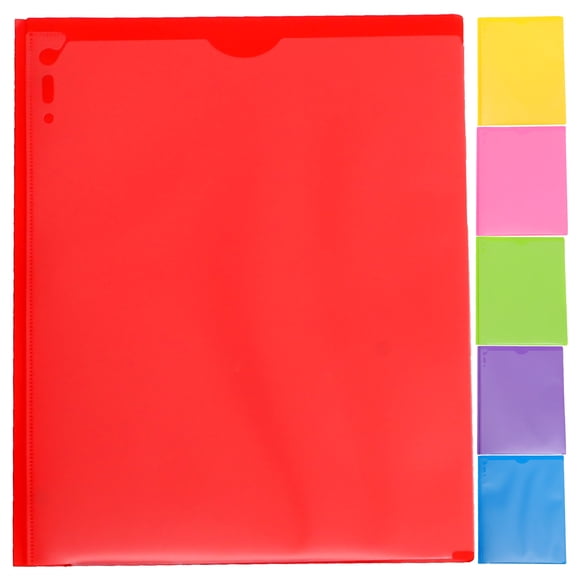 SEWCHICS 6Pcs Colored File Folders PP File Organization with 2Pocket who Need Document Organization