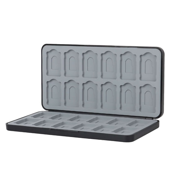 PULLIMORE Nintendo Switch Game Card Holder Case - 24 Game Storage with Silicone Protection, Portable Magnetic Closure