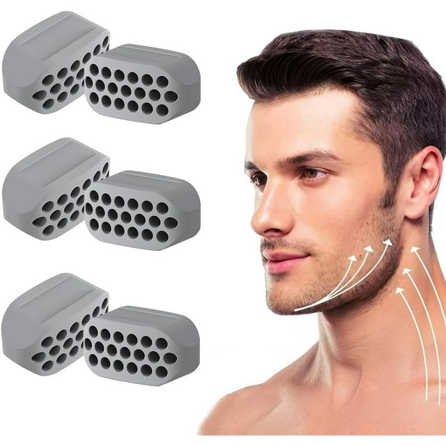 Muscle de la Mâchoire, 6 Pcs Balles d'Entraînement de Mâchoire, Exerciseur de Mâchoire Femmes Hommes, Exerciseur de Mâchoire Musclé Mâchoire, Outil de Beauté Faciale