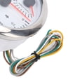 thumbnail image 2 of BIMZUC 3 in 1 GPS Speedometer Tachometer Fuel Level Gauge 3.375 inches / 85mm 120MPH 8000RPM 7 Color Backlight for RV Yacht Truck White Dial Silver Bezel, 2 of 9
