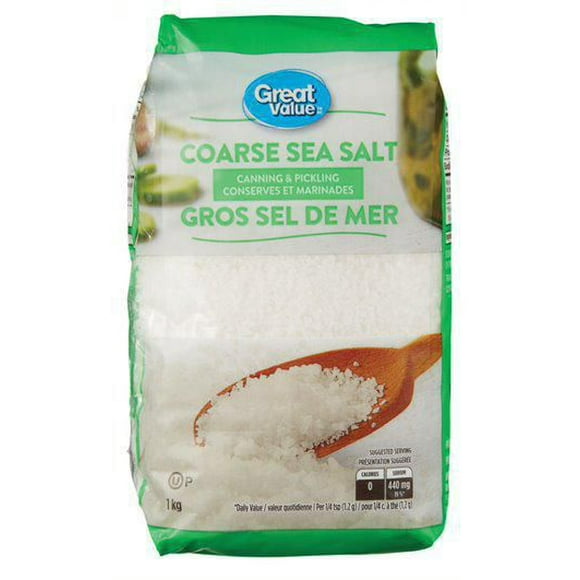 Great Value Coarse Sea Salt, 1 kg