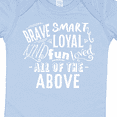 thumbnail image 4 of Inktastic Brave Smart Loyal Kind Fun Loved All of the Above Boys or Girls Baby Bodysuit, 4 of 5