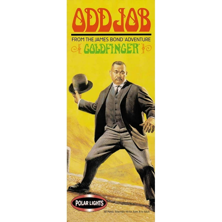 【絶版希少】James Bond & Oddjob 007 Goldfinger ODD JOB Model Kit from the James Bond Adventure Goldfinger