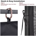 thumbnail image 4 of Yescom Universal Replacement Mesh Netting Screen Wall Sidewall Curtain with Zipper for 10x12ft Yard Gazebo Canopy Tent, 4 of 9