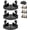 Black, variant on Triangle Suction Cup Shower Caddy, Adjustable Suction Cup Corner Shower Shelf, No-Drill Wall Mounted Showers Triangle Organizer Storage Rack, Space Saving Showers Caddy for Bathroom & Dorm