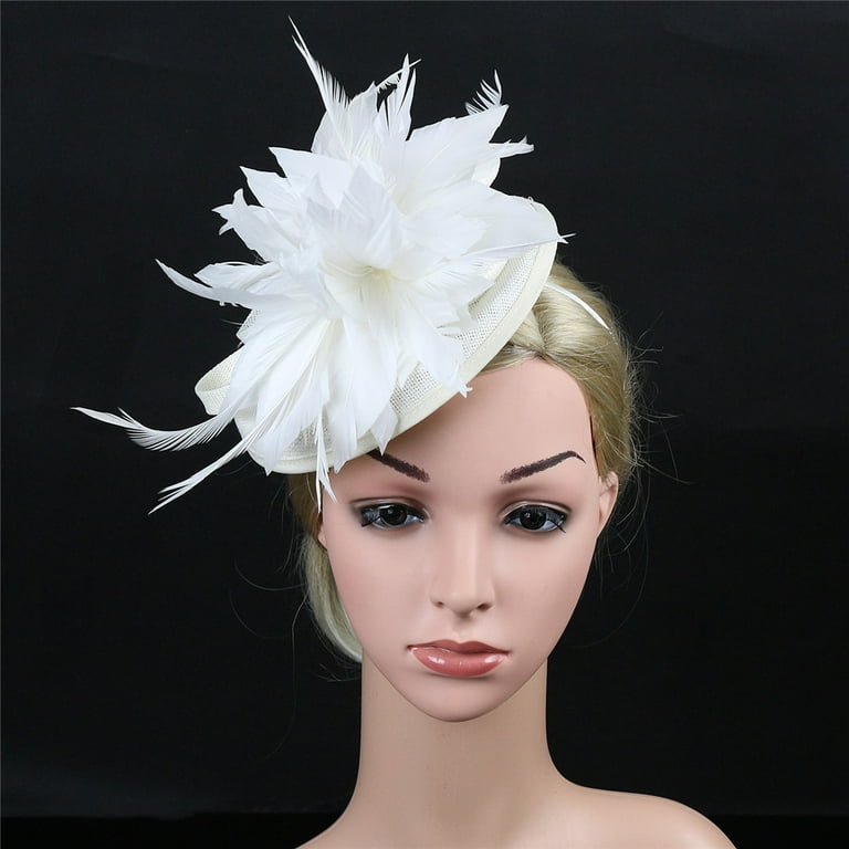 White fascinators 2024