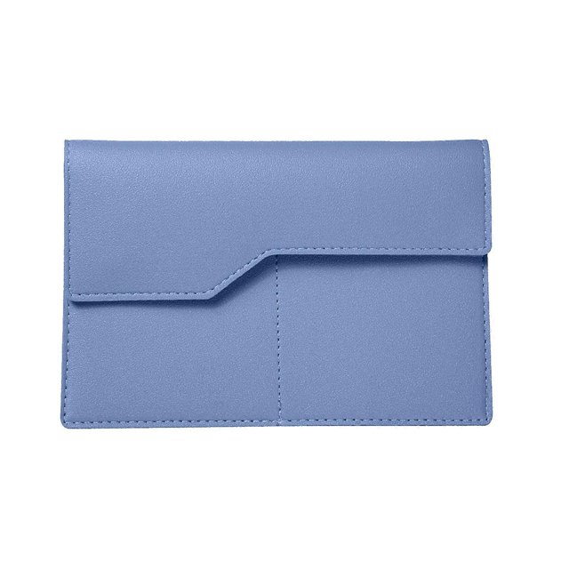 Multi Slot Wallet for Women Girl ID Card Solid Color Passport Holder Credit Card Holder Coin Purse Small Change Wallet Pink