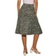 thumbnail image 3 of Faldas Midi Peasant de Mujer INSPIRE CHIC con Cintura Elástica A-Line con Estampado Floral Ditsy en Negro Talla XL, 3 of 6
