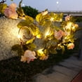 thumbnail image 2 of NORBI Artificial Plants String Lights Leaf Faux Leaves Greenery Artificial Garland Hanging Plant Lights for Bedroom Garden Party Wall Room Decor, 2 of 6