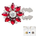 thumbnail image 4 of Boreal Craft 2 Hole Buttons Rhinestone Button Covers Buttons For Clothing Detachable Shirt Button Clips Buttons Jewelry Button Snaps With Pliers For Dress Suit Tux Shirt Accessories 1pc, 4 of 4