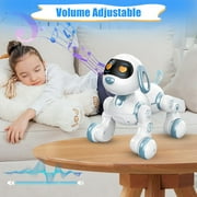 KIVDIT Robot Dog for Kids,Programmable Remote Control Robot Dog,Singing Dancing RC Robot Toys with Interactive Touch,LED Eyes,Volume Control