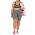 thumbnail image 3 of Athletic Works Women's Plus Size Core Active Dri-Works Bike Shorts, 3 of 6