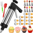 thumbnail image 1 of Cookie Press Set Cooking Making Kit Mold Kit Spritz Cookie Press Baking Tool with 13 Discs 8 Icing Tips for Home Baking, 1 of 6