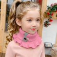 thumbnail image 4 of GPOECD Neck Warmer Warm Knitted Scarf with Lace for Kids Winter Cold Weather Protective Neck Gaiter Boys Girls Outdoor, 4 of 5