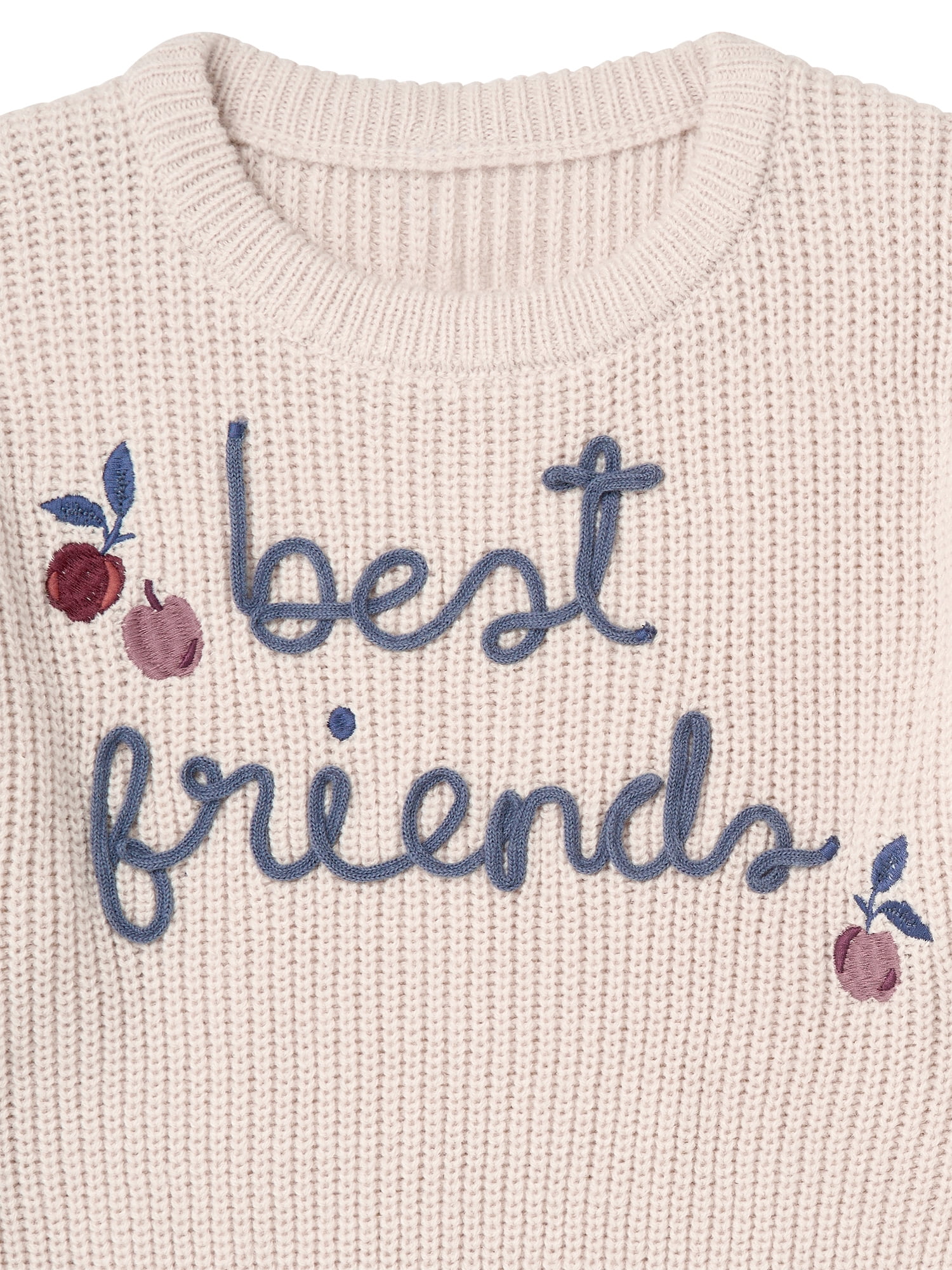 Modern Moments by Gerber Toddler Girl Affirmation Sweater, Sizes 12 Months - 5T