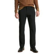 Dockers Men's City Trouser Straight Fit Smart 360 Tech Pants, Mineral Black, 32W x 34L
