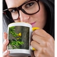 thumbnail image 2 of 3drose, Prothonotary Warbler Male on Breeding Territory, Texas, Usa, 11oz Two-tone Yellow Mug, 2 of 6