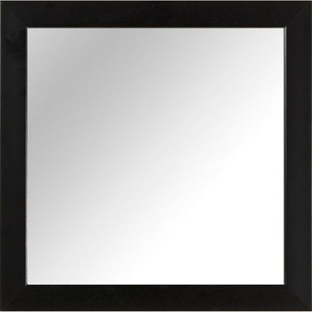 Ptm Images 14" X 14" Square Wall Mirror, Black