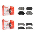 thumbnail image 1 of SIM Front Rear Semi-Metallic Brake Pads Kit for Car Toyota Camry Lexus RX300 Solara ES300 KSM-100306, 1 of 8
