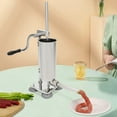 thumbnail image 5 of Sausage Stuffer Stainless Steel Manual Sausage Maker , 3.5L 8LBS Vertical Meat Sausage Stuffer Machine with 8 Filling Tubes Attachment for Commercial Kitchen and Home Use, 5 of 18