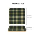 thumbnail image 3 of Multi-Shape Mdf Cork Coaster 4 Pieces Of Anti-Slip, Anti-Wear And Anti-Fouling 3.9in Easy To Clean And Stable Structure Springgreen Buffalo Plaid Check Tartan Scotland_41650_4 Square, 3 of 7