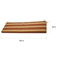 thumbnail image 3 of Blazing Needles  60-inch Indoor/Outdoor Bench Cushion - 60" Kingsley Stripe Ruby, 3 of 5