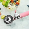 thumbnail image 4 of IPEWLEX Stainless Steel Ice Cream Scoop - Melon Baller and Meatballer - Ergonomic Design for Easy Release - Perfect Baking Tool, 4 of 6