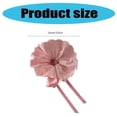 thumbnail image 5 of Lace Trim Scrunchie Drawstring Ponytail Holder for Women Girl Various Hairstyle, 5 of 8