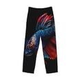 thumbnail image 2 of Haiem Colorful Betta Fish Men's Pajama Pants Ultra Lightweight Pjs Bottoms Sleepwear Bottom Pants With Pocket Drawstring-X-Large, 2 of 7