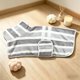 thumbnail image 2 of Perro Mascota Bata de Baño Toalla Absorbente de Vellón Engrosado con Diseño de Rayas, Múltiples Tallas para Razas Pequeñas a Grandes, 2 of 6