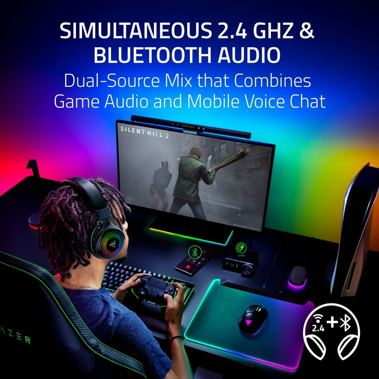 Razer Kraken V4 Pro Wireless Gaming Headset with Control Hub, RGB