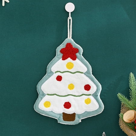 

Christmas Hand Towels Kitchen Towels Housewarming Gifts Christmas Kitchen Decoration Fast Water Soft and Comfortable Home Decor in Clearance