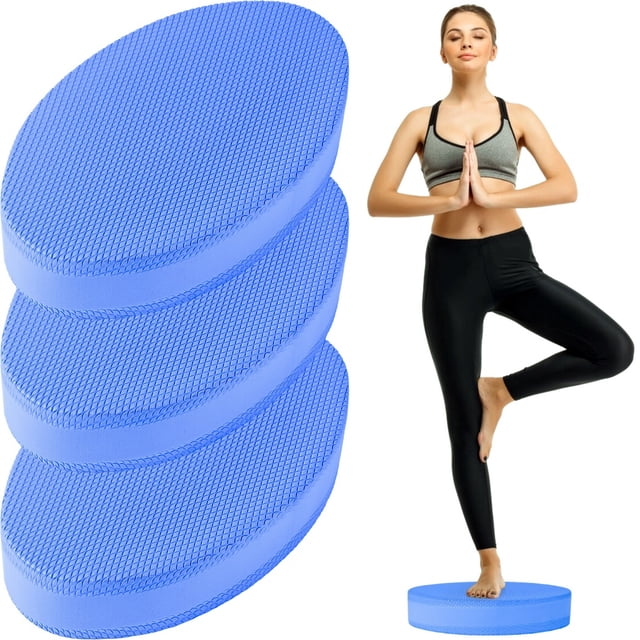 Almohadilla de equilibrio de espuma, cojín para fisioterapia y rehabilitación, espuma de entrenamiento para ejercicios, entrenamientos, yoga, pilates, almohadillas de entrenamiento de equilibrio, 3 pi