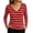 Wine(Womens Tops), variant on GUACER Women's Striped V-Neck Long Sleeve Tee Classic Fit Soft Jersey Knit Everyday Casual Tops