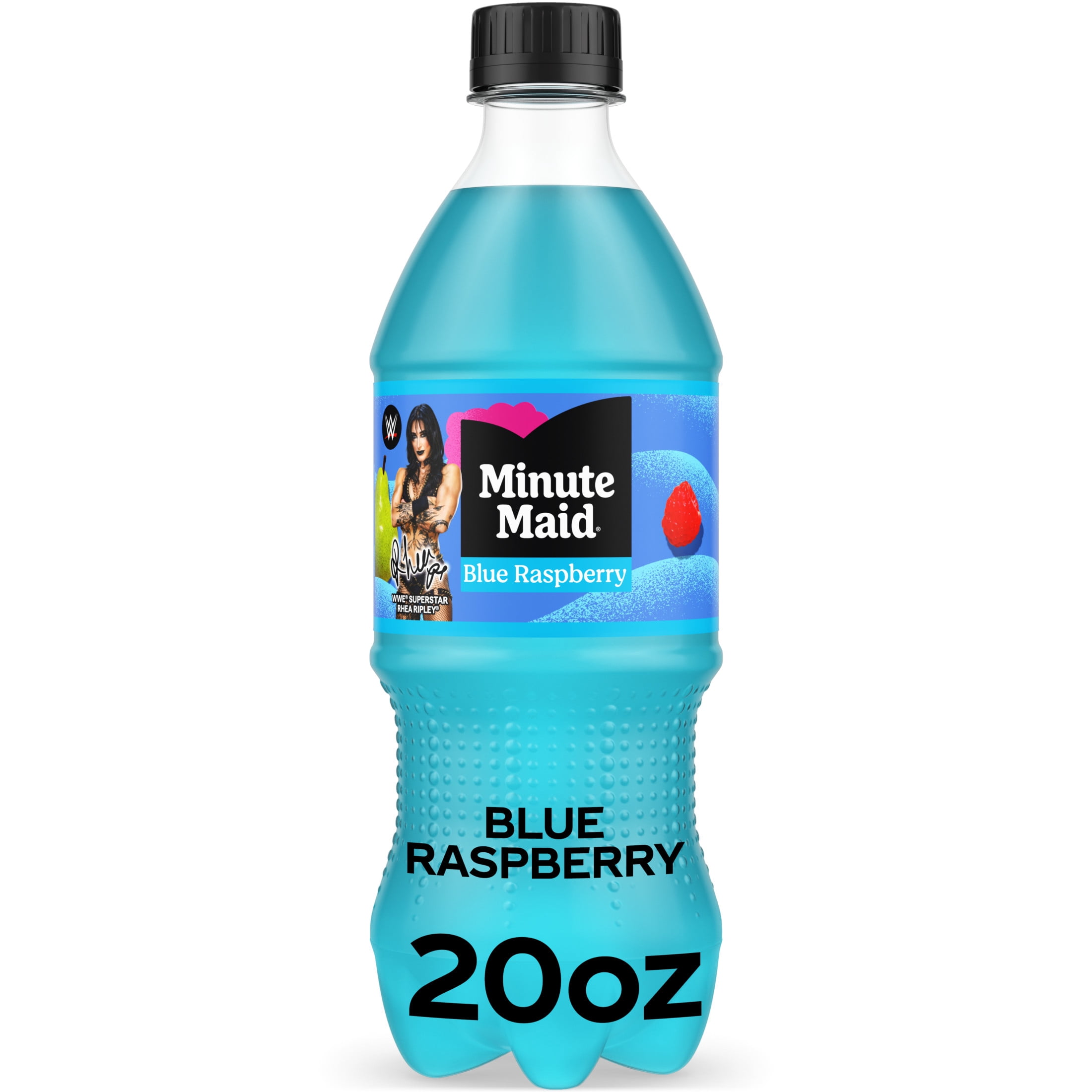 (5 pack) Minute Maid Blue Raspberry Juice Drink Bottle, 20 fl oz