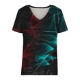 thumbnail image 3 of Blusa informal de manga corta con cuello redondo para mujer con estampado del día de San Valentín OAVQHLG3B Store  lin121212, 3 of 3
