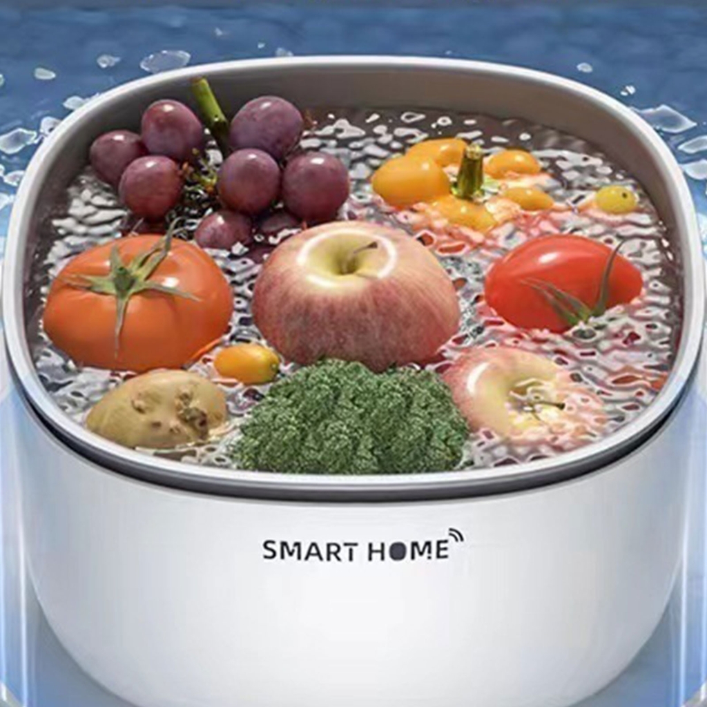 Ultrasonic Fruit and Vegetable Washing Machine Household Automatic Fruit Sterilizer for Cleaning Fruits- Tableware Meat
