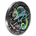 thumbnail image 3 of 2021 Niue 3 oz Antique Silver Amazing Animals: Chameleon, 3 of 4