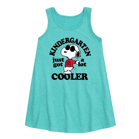 

Peanuts - Kindergarten Just Got Cooler - Back to School - Toddler and Youth Girls A-line Dress