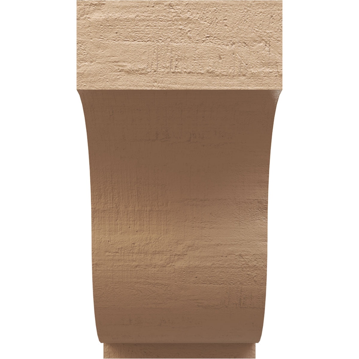 12"W x 24"D x 24"H Classic Van Buren Rough Cedar Woodgrain TimberThane Corbel, Primed Tan